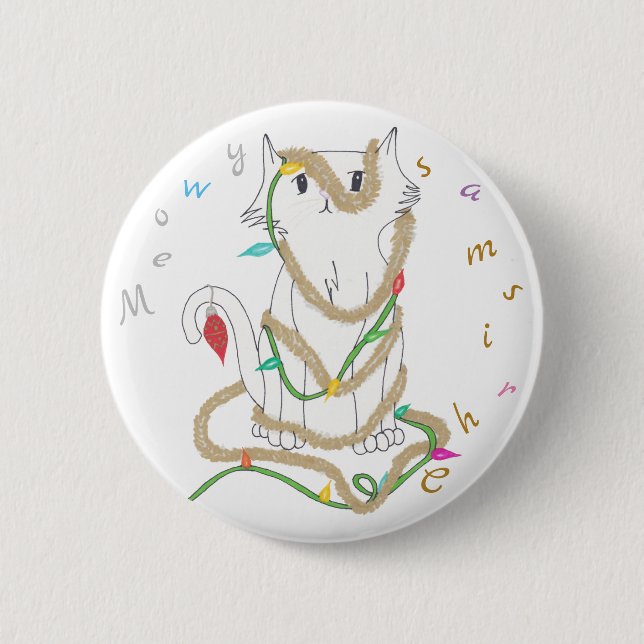 Badge Rond 5 Cm Désordre de Chrismas (Devant)