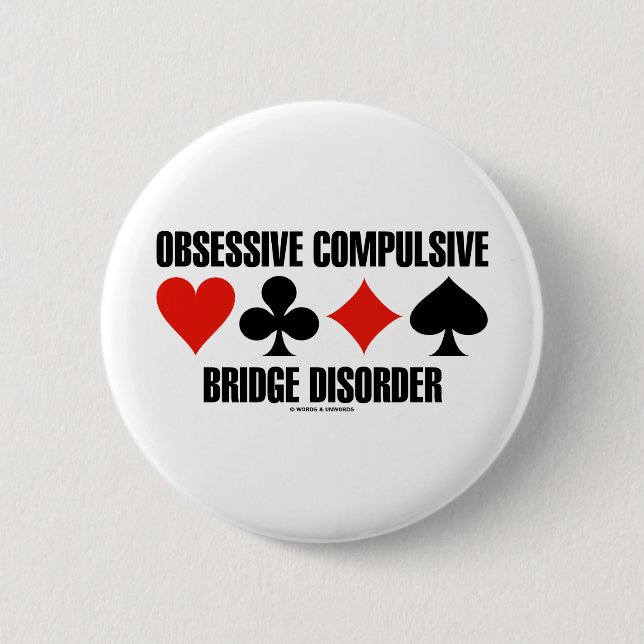 Badge Rond 5 Cm Désordre obsessionnel de pont (OCBD) (Devant)