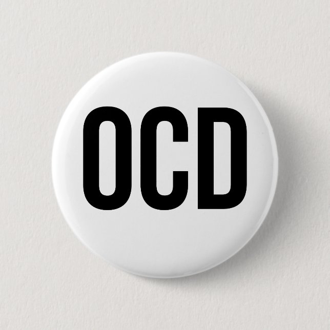 Badge Rond 5 Cm Désordre obsessionnel d'OCD (Devant)