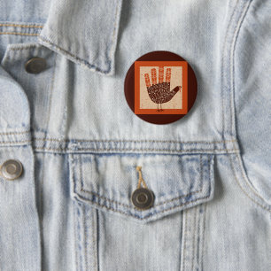 Badge Rond 5 Cm Dessin animé de dindon de SlipperyJoe pour Thanksg