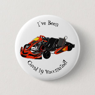 Badge Rond 5 Cm dessin animé de Kart racing