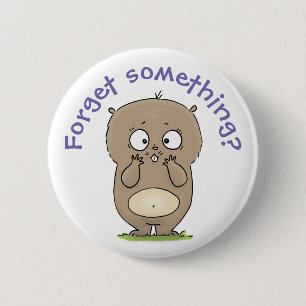 Badge Rond 5 Cm Dessin d'adorable hamster