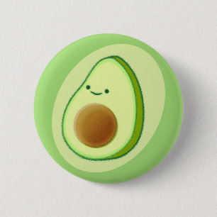 Badge Rond 5 Cm Dessin de Avocat Mignon
