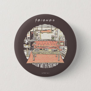 Badge Rond 5 Cm Dessin de Chillin avec AMIS™