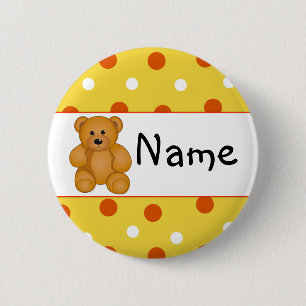Badge Rond 5 Cm Dessin de dessin animé Teddy