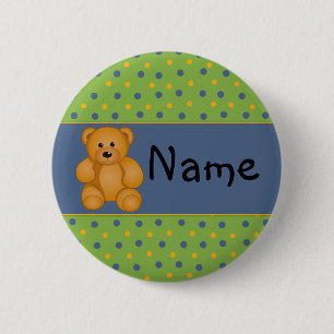 Badge Rond 5 Cm Dessin de dessin animé Teddy