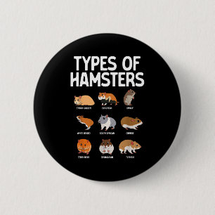 Badge Rond 5 Cm Dessin de hamster drôle pour hommes femmes garçons