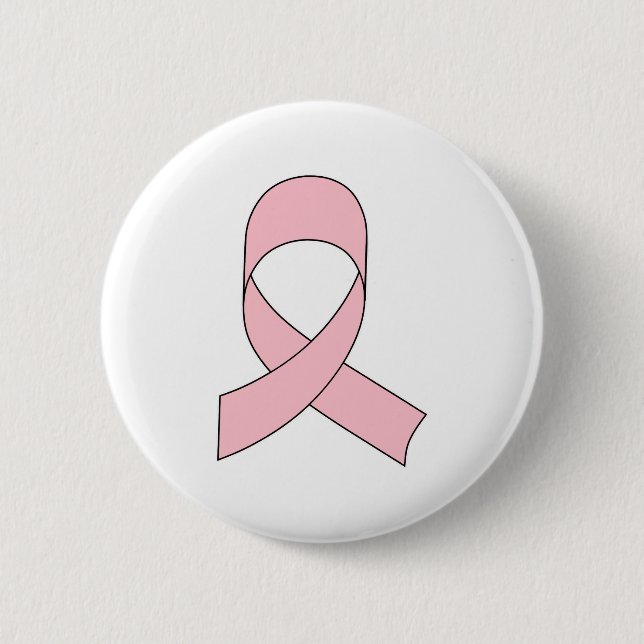 Badge Rond 5 Cm Dessin de ruban rose (Devant)