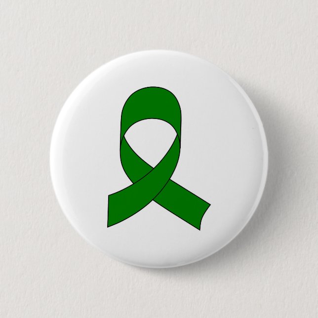 Badge Rond 5 Cm Dessin de ruban vert (Devant)