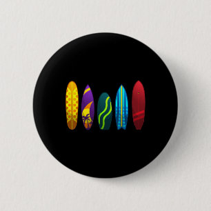 Badge Rond 5 Cm Dessin de surf drôle pour hommes femmes enfants am