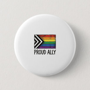 Badge Rond 5 Cm Dessin de T-Shirt Vectoriel Drapeau de Fierté Alli