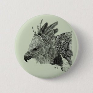 Badge Rond 5 Cm Dessin d'Eagle de harpie