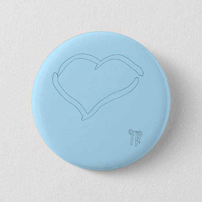 Badge Rond 5 Cm Dessin d'oiseaux marins (Devant)