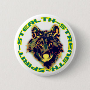 Badge Rond 5 Cm dessin floral rétro