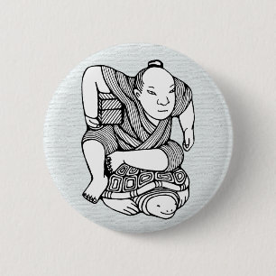 Badge Rond 5 Cm Dessin original de Netsuke