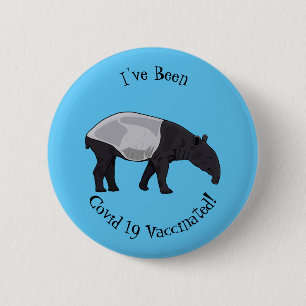 Badge Rond 5 Cm Dessin sur Tapir