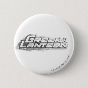 Badge Rond 5 Cm Dessin vert de lanterne