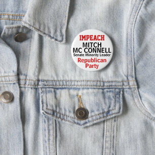 Badge Rond 5 Cm Destituer Mc Connell Sénat MODIFIER NOM