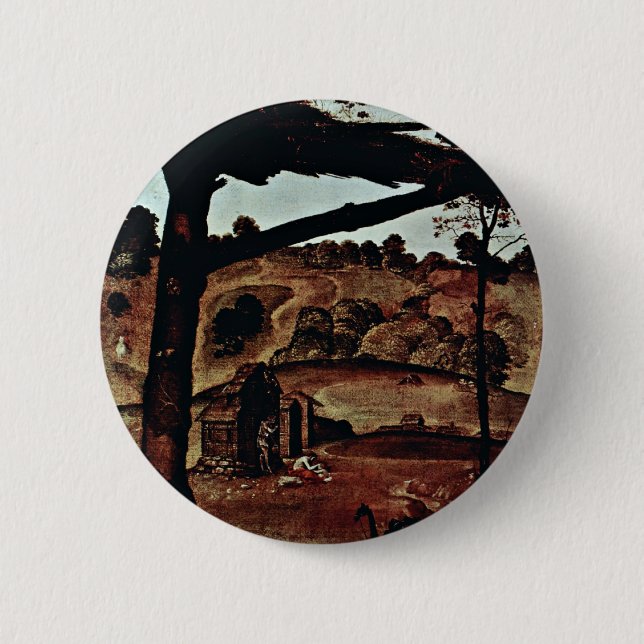 Badge Rond 5 Cm Détail de Vulcan (Hephaestus) et d'Aeolus par (Devant)