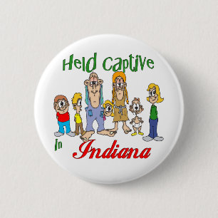 Badge Rond 5 Cm détenu en captivité dans l'Indiana