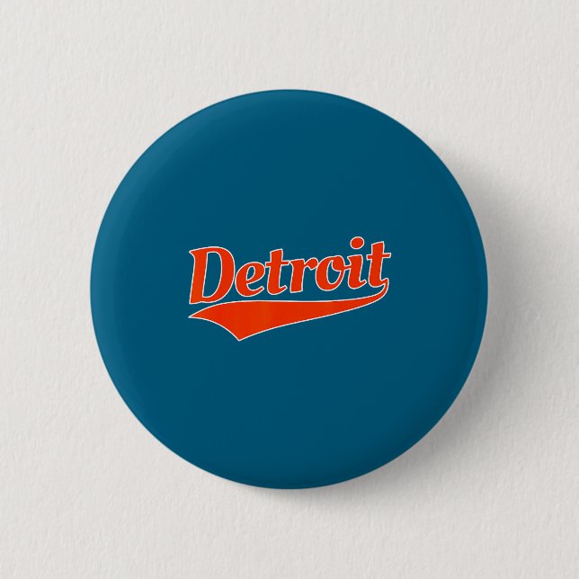 Badge Rond 5 Cm Détroit - conception de rétrospective - classique  (Devant)