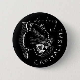 Badge Rond 5 Cm Détruisez le capitalisme !