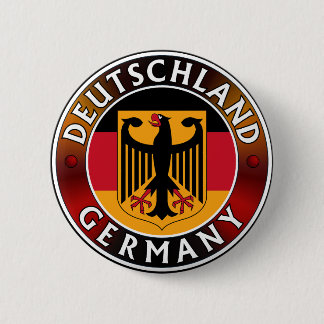 Badge Rond 5 Cm Deutschland Allemagne Plaque, drapeau allemand et 