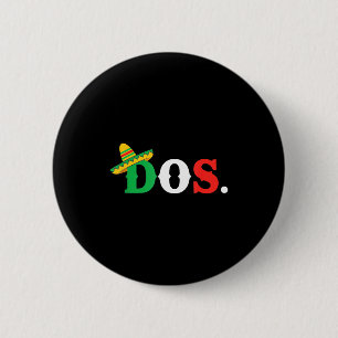 Badge Rond 5 Cm Deux Chapeau Mexicain Anniversaire Cinco De Mayo H