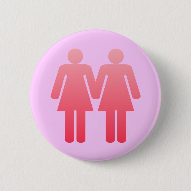 Badge Rond 5 Cm Deux dames (Devant)