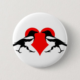 Badge Rond 5 Cm Deux pour la joie