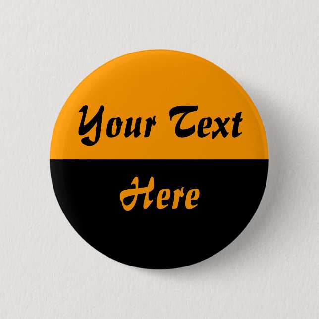 Badge Rond 5 Cm Deux tons - 01 - Orange (Devant)