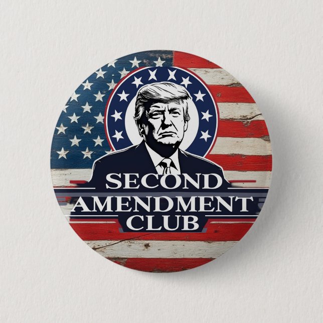 Badge Rond 5 Cm Deuxième amendement de Trump (Devant)