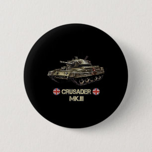 Badge Rond 5 Cm Deuxième Guerre mondiale Croisés de chars de l'arm