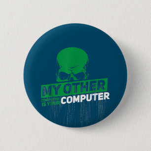 Badge Rond 5 Cm Développeur Sysadmin Engineer Hacker Code d'admini