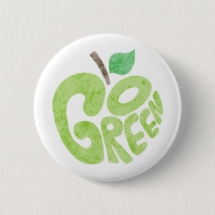 Badge Rond 5 Cm Devenez écolo Apple
