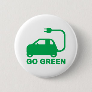Badge Rond 5 Cm Devenez écolo ~ Conduite de voitures électriques