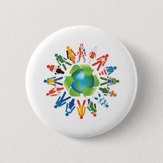 BADGE ROND 5 CM DEVENEZ ÉCOLO DE JOUR DE LA TERRE