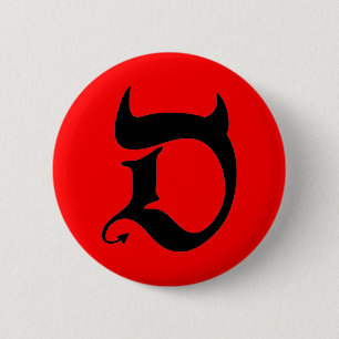 Badge Rond 5 Cm Devil
