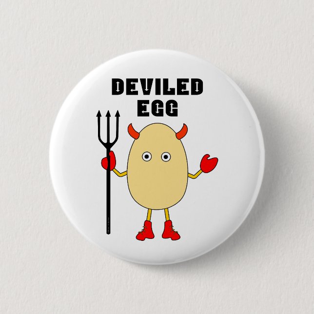 Badge Rond 5 Cm Deviled Egg (Devant)
