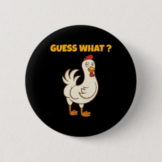 Badge Rond 5 Cm Devinette Drôle Quel Cul de Poulet ! Ferme Poulet 