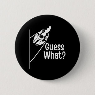 Badge Rond 5 Cm Devinez Quelle Blague Drôle de Cul de Poulet
