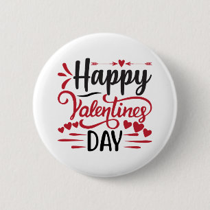 Badge Rond 5 Cm Devis Heureuse Sainte-Valentin