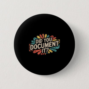 Badge Rond 5 Cm Devis vintage Funny Office Avez-Vous Document It R