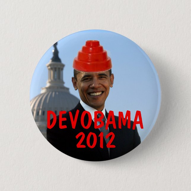 BADGE ROND 5 CM DEVOBAMA 2012 (Devant)