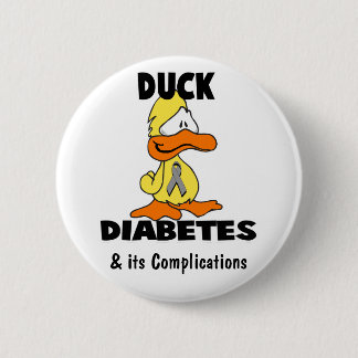 Badge Rond 5 Cm Diabète de Canard - Personnalisé