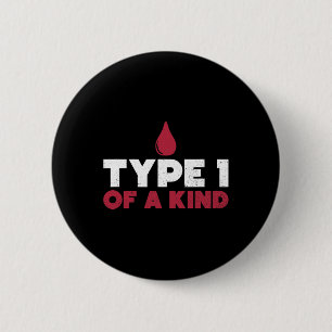 Badge Rond 5 Cm Diabète de type 1 Sensibilisation à la vie diabéti