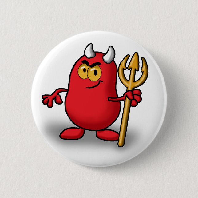 Badge Rond 5 Cm Diable (Devant)