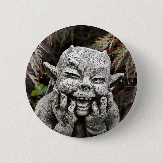 Badge Rond 5 Cm Diable de jardin (Devant)