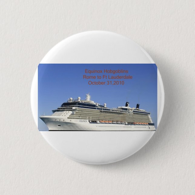 Badge Rond 5 Cm diablotin de l'équinoxe 2420c (Devant)