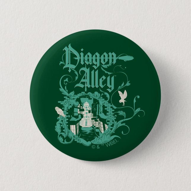 Badge Rond 5 Cm DIAGON ALLEY™ Graphique Vintage (Devant)